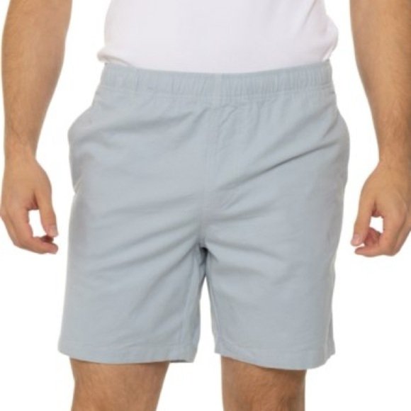 Free Fly Stretch Canvas Shorts Bamboo Cotton Sz Large Bay Blue Casual Coastal 13 - Picture 3 of 11